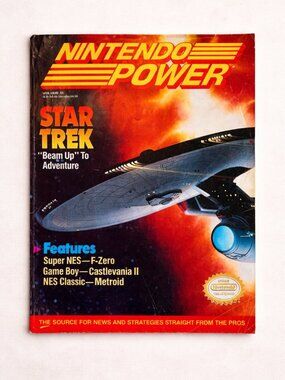 Nintendo Power Volume 29 Star Trek October 1991 Vintage Magazine